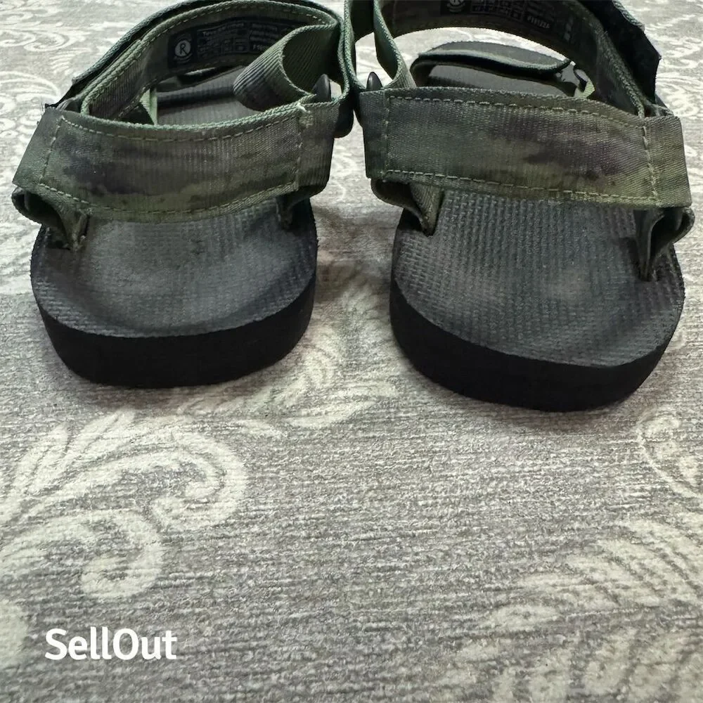 Teva Men's Original Universal Sandals Size 12 Standard Multicolor Green